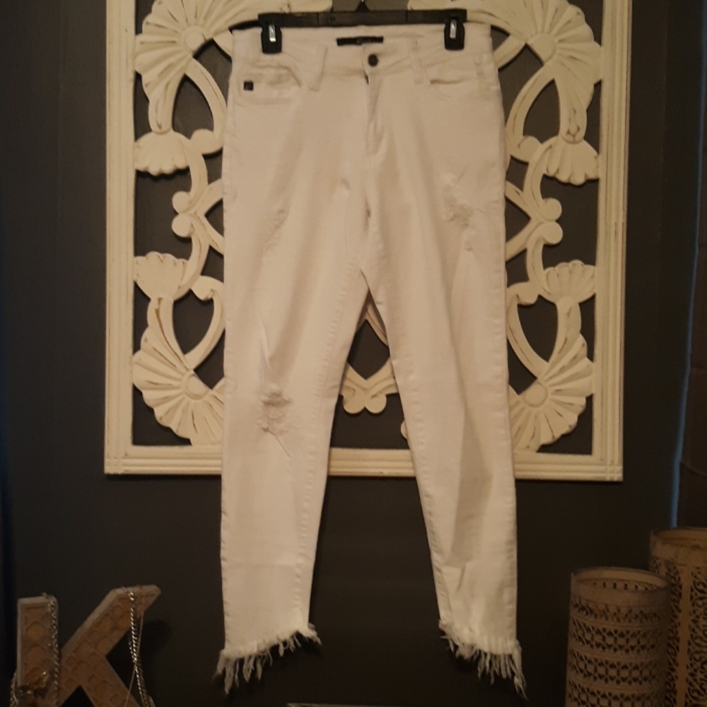 Kancan White Skinny Ankle jeans